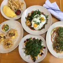 Gluten-free brunch spread from Messhall Kitchen